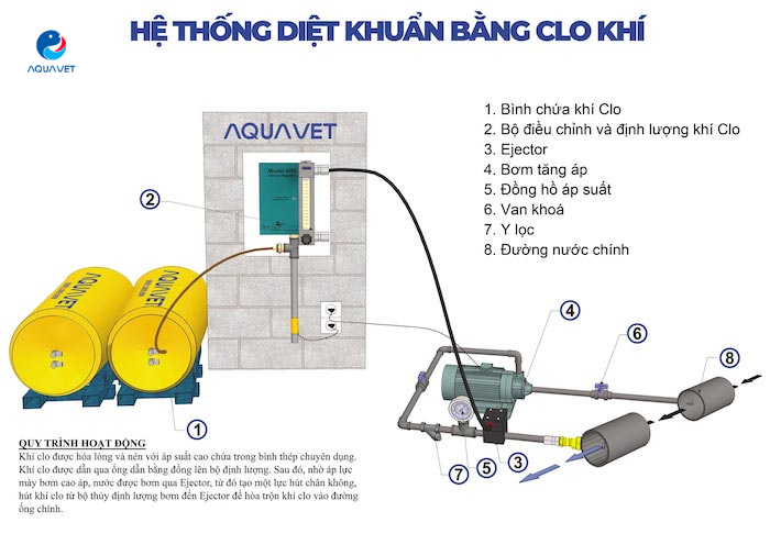 Hệ thống diệt khuẩn khí Clo
