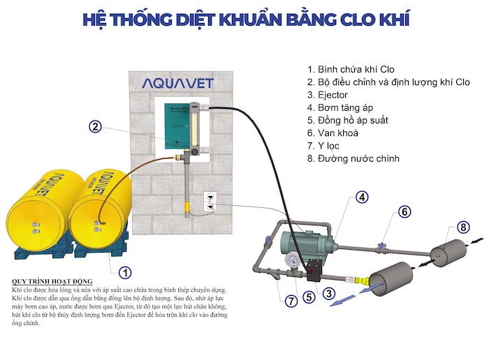 Hệ thống diệt khuẩn khí Clo